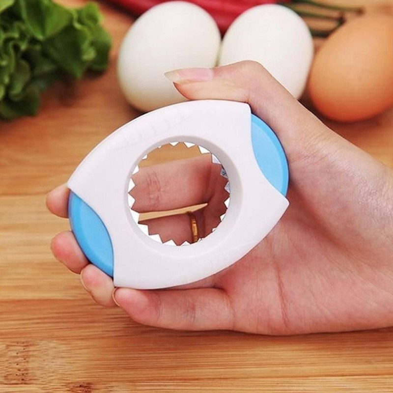 Yellow Egg Shell Opener, Egg Topper Cutter, Egg Cracker Separator