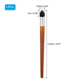 PATIKIL Small Blending Stump Artist Blending Sponge Pen, 3 Pcs Washable Reusable Rubbing Sponge Brush Sketch Modification Sponge Pen Art Blenders Tool for Drawing Correction, Brown Red