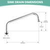 12” Swivel Swing Nozzle Spout for Commercial Kitchen Sink Faucet,Stainless