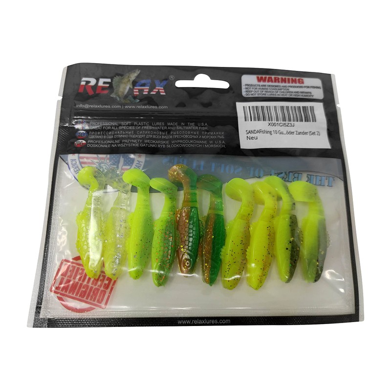 SANDAFishing 10 rubber fish perch trout chub - Relax Kopyto