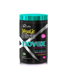 NOVEX Mystic Black Deep Conditioning Mask - Baobab Oil Protects, Adds Moisture, Controls Frizz, Enhances Shine - Rich in Vitamin A, C, D and E - Omega 3, 6 and 9 (400g/14.1 OZ
