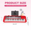 RIVVTA 49-Key Electric Piano Keyboard Portable Piano Learning Instrument -