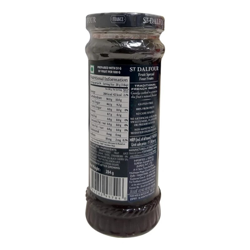 St. Dalfour St Dalfour Four Fruits French Fruit Spread 10