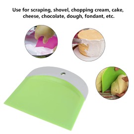 Herramienta de Repostería para Hornear en la Cocina, 2 Piezas de Plástico para Raspar Crema, Espátula, Cortador de Masa para Raspar, Palear, Picar Crema, Pastel, Queso,
