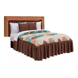 Elefantito Colcha Avellana Fresa + Cojines Beige King Size Elefantito