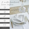 MagicLinen 100% Linen Napkins - Reusable Kitchen Cloth Napkins for
