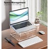 FUCDTEFC Acrylic Laptop Stand for Desk, Laptop Riser for 10-15.6