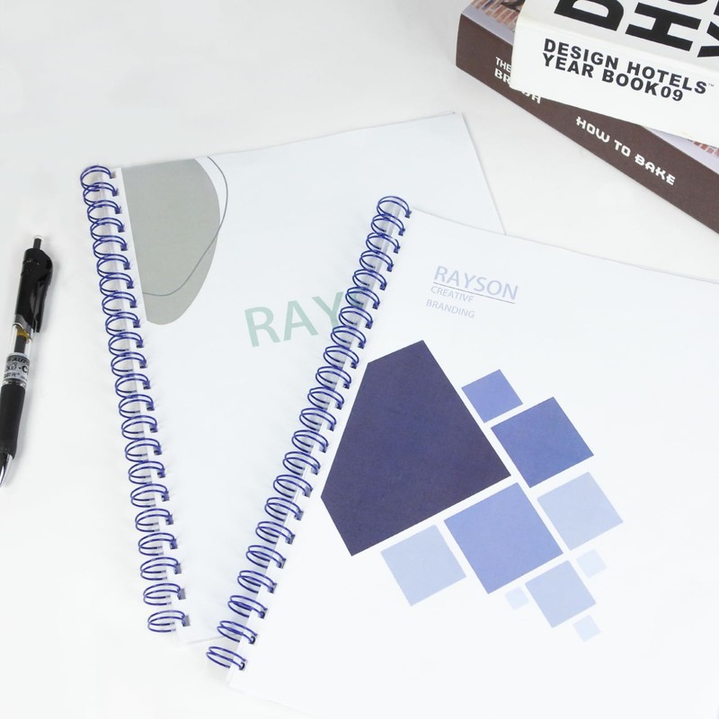 RAYSON 100 x Blue Wire Binding Combs 25 Sheets 3:1