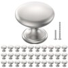 POZEAN Cabinet Knobs Brushed Nickel 30 Pack Cabinet Handles Drawer