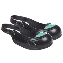 Generic Cap Overshoes Slip Resisting Base with Back Strap Anti Smash Cover Toe Protection for Men Women Multipurpose, Size XL