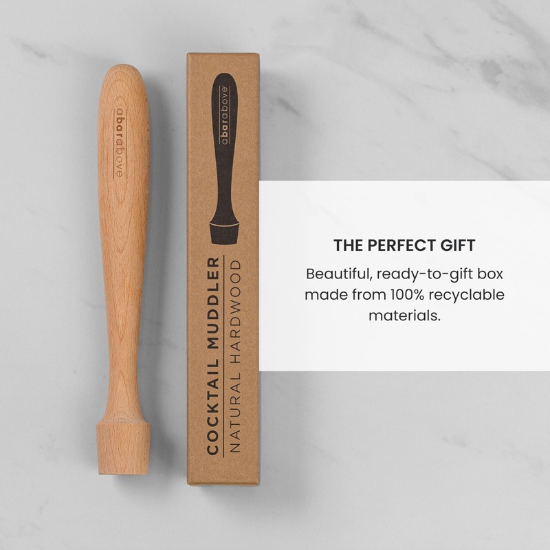 A Bar Above Black Muddler for Cocktails, 12-Inch Long Cocktail