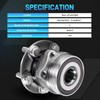 2 Pcs Rear Wheel Bearing and Hub Assembly with 5-Lug
