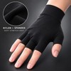 2-Pack Fingerless Compression Glove Pairs with Magnetic Dot Design, Unisex