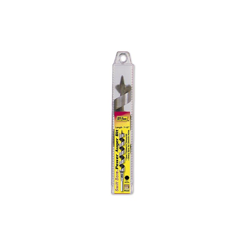IVY Classic 46216 1 x 7-1/2-Inch Power Auger, High-Carbon Steel,