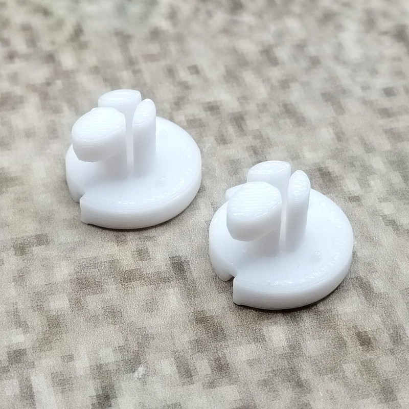 ULEIVA Replacement Screw White 2 Pieces Locking Screw Compatible with