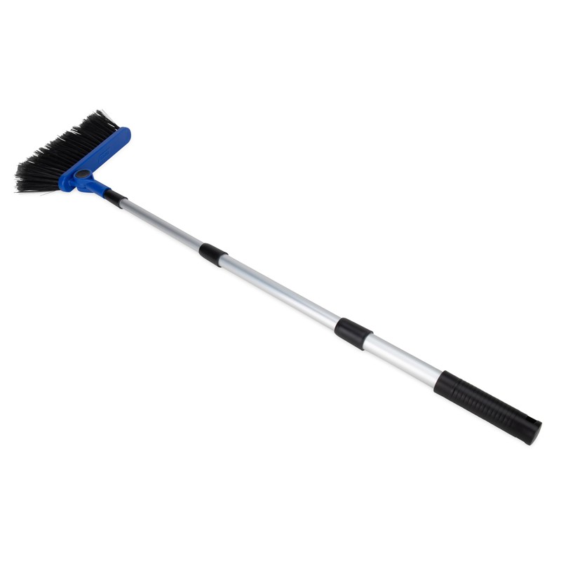 Camco Adjustable Broom and Dustpan - Portable & Compact Full