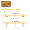 Amerdeco 10 Pack Brushed Gold Cabinet Pulls 5 Inch(128mm) Hole