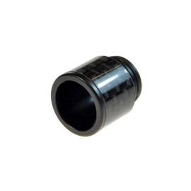 Armerah Top Hat 810 Drip Tip eCig Mouthpiece Short/Wide Carbon/POM Single Black