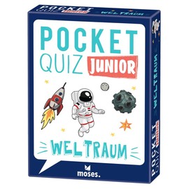 moses. Pocket Quiz Junior – Weltraum, Das Kinderquiz mit 100 Fragen und Fakten rund um die unendlichen Weiten des Weltalls, Für Kinder ab 8 Jahren