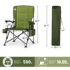 TIMBER RIDGE Oversized Folding Camping Chair High Back Heavy Duty