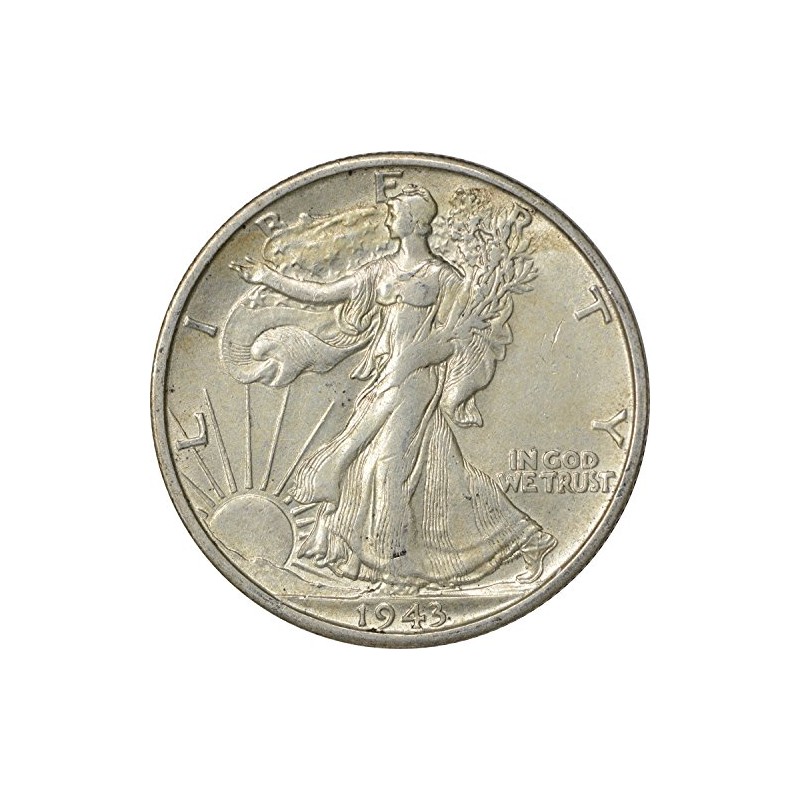 1943-S Walking Liberty Half Dollar, AU, Uncertified