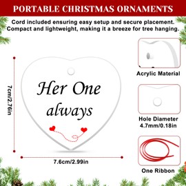 Couple Gifts Ornament Couple Gifts for Him and Her Christmas Ornaments Wedding Gift for Husband Wife Anniversary Ornament Gift for Boyfriend and Girlfriend Valentine Day Birthday Presents