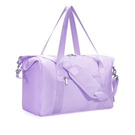 Narwey for Ryanair Cabin Bag 40x20x25 Underseat Ryan Air Foldable Travel Duffel Hospital Bag Carry on Hand Luggage Holdall Tote Weekend Overnight Bag for Women and Men 20L (Purple)