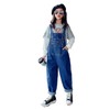 Rolanko 130-170 Children's Clothing, Girls, Denim, Overalls, Kids, Jeans, Loose,