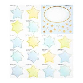 Midori 82511006 Marquee Sticker for Colored Paper | Translucent Star Pattern | Colored Paper, Shikishi / Sticky Paper