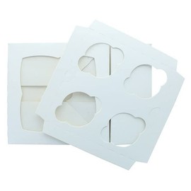 White 4 Cupcake/Muffin Box