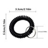 50pcs Bracelet Wrist Coil Elastic Keychain Number Tag Holder Wristband