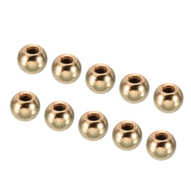 PATIKIL M4 Thread Cap Nuts Knob, 20 Pack Steel Ball Lamp Decoration Screw Caps Nut Cover for Furniture Lighting, French Gold