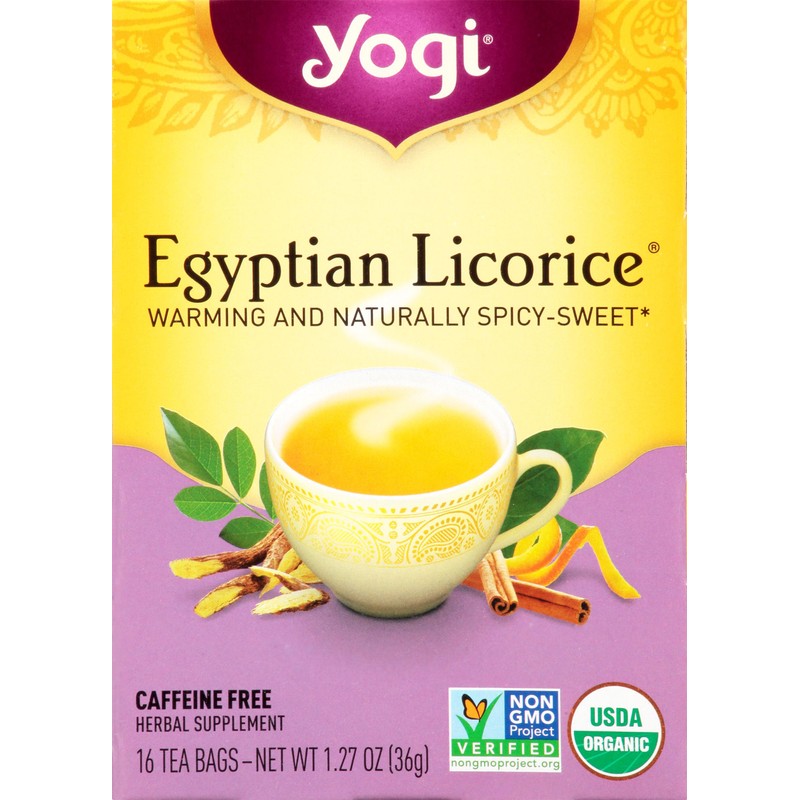 Yogi Tea, Egyptian Licorice, 16 Count, Packaging May Vary
