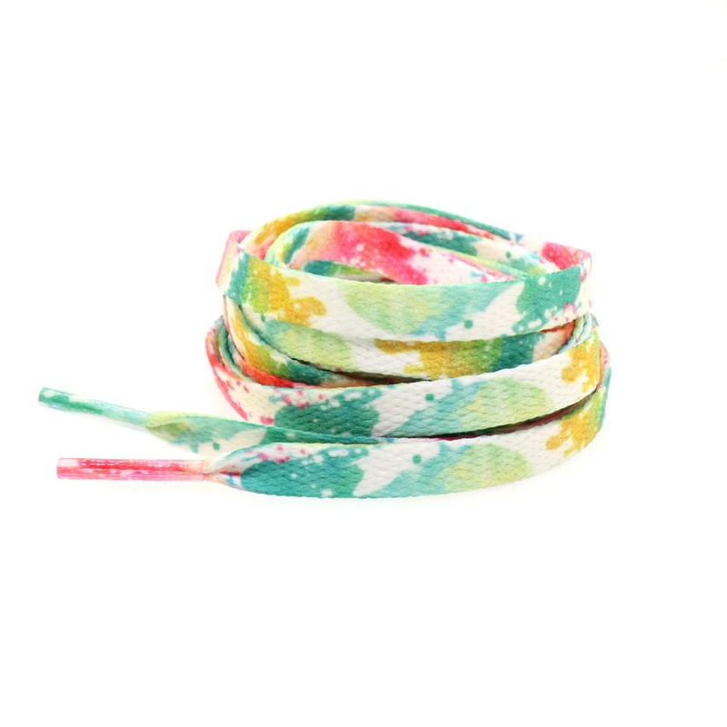 [Teeoff] Flat Printed Athletic Shoelaces Shoe Laces for Sneakers, Multicolor