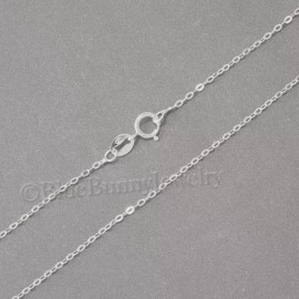 Blue*Bunny 24" Pretty 925 STERLING SILVER chain for Necklace pendant charm 1.3mm  0.7gr
