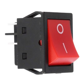 Jadeshay Rocker Switch,Snap-in Boat Type Toggle Switch Power ON/OFF DPST 4 Pin 2 Position 30A Rocker Toggle Switch, for Welding Machine Car Auto Boat Household Appliances