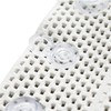 Premium White PVC Bath Pillow Mat with 30 Suction Cups,