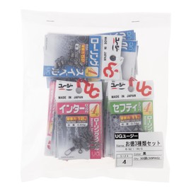 UG Rolling Swivel, Rolling Swivel Inter, Rolling Swivel Safety Snap, 3-Piece Value Set, No. 4, 10 Bags Each