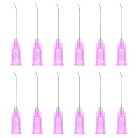 PATIKIL Blunt Tip Dispensing Needles 30G, 12 Pcs 1 Inch Industrial Liquid Dispenser Needle with Lure Lock for Refilling Liquid Ink Adhesive Glue, Purple