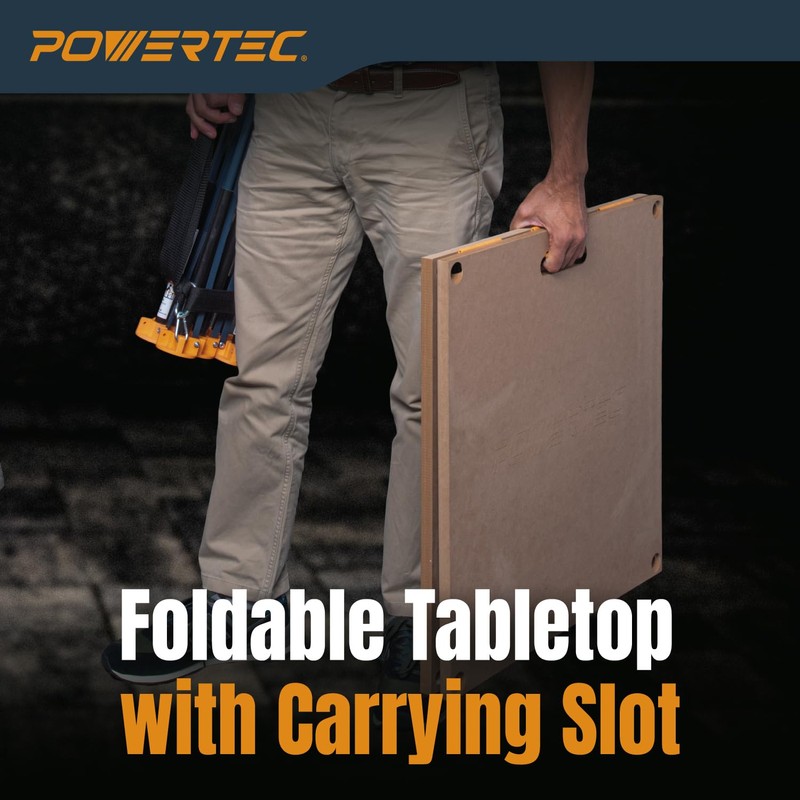 POWERTEC Arachni Flex 24" x 48" Foldable Workbench Tabletop -
