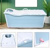 Foldable Bath Tub for Adult Wide Bathtub, SPA Freestanding Portable