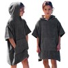 CalmyBEACH Terry Cloth Bath Poncho Girls Boys – Children's Surf