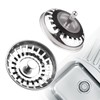 2 Pack Kitchen Sink Plug Strainer, Universal Stainless Steel Strainers,