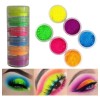 2 Torres Pigmento Neon Y Pastel Sombras En Polvo Ojos