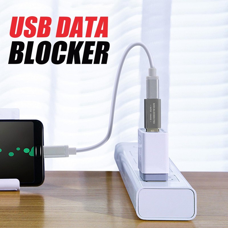 USB Blocker | Long-Lasting USB C Data Blocker | Safe