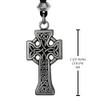 Pewter Complex Celtic Knotwork Irish Cross Pendant