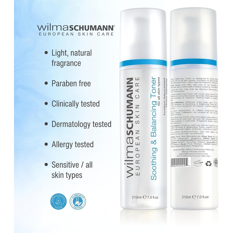Wilma Schumann Soothing & Balancing Toner - 7 oz by