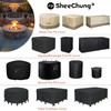 SheeChung Fire Pit Cover for Panovue Metal Chiminea Fire Pit,Heavy