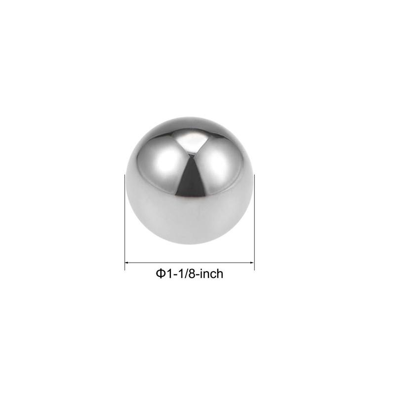 sourcing map Precision Balls 1-1/8" Solid Chrome Steel G25 for