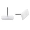 uxcell Furniture Feet Nail Plastic Glide Nails Square Glide Nails